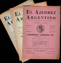 Load image into Gallery viewer, El Ajedrez Argentino: Revista Oficial de la Federacion Argentina de Ajedrez, Segunda Epoca, Ano II
