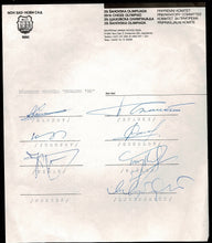 Load image into Gallery viewer, Bugojno 1986. Sheet with the letterhead of the Preparatory Committee of the 29th Chess Olympiad 1990
