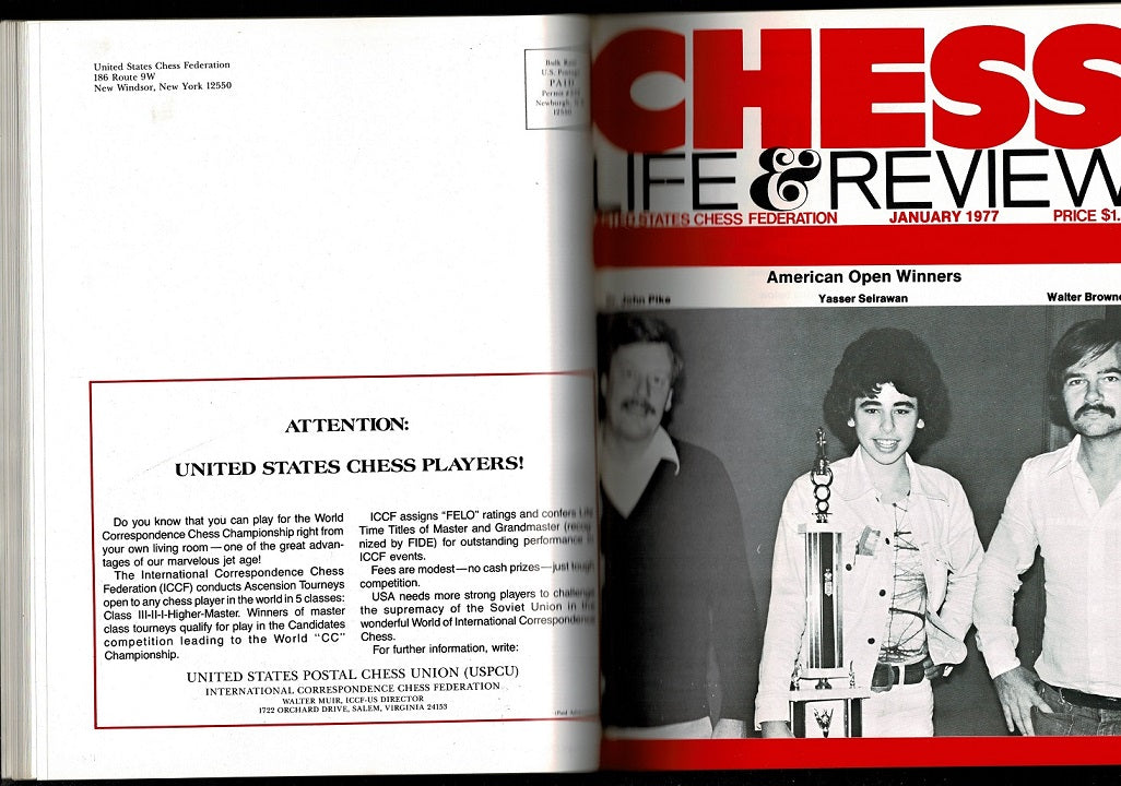 Chess Life and Review: Official Publication of the United States Chess Federation Volume XXXII (32) and Year Book