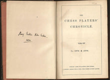 Load image into Gallery viewer, Chess Player&#39;s Chronicle Volume IV (4) 1874 &amp; 1875

