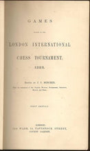 Load image into Gallery viewer, Games Played in the London International Chess Tournament, 1883
