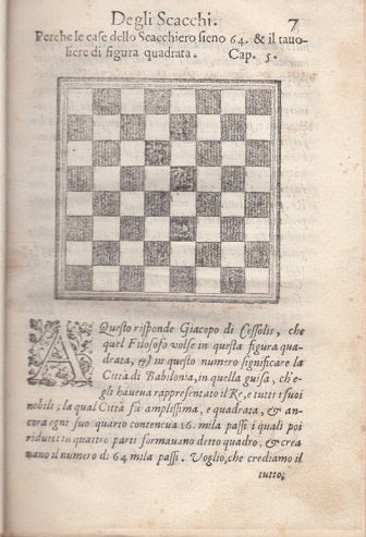 Chess.- López De Segura (ruy) Il Giuoco De Gli Scacchi, First