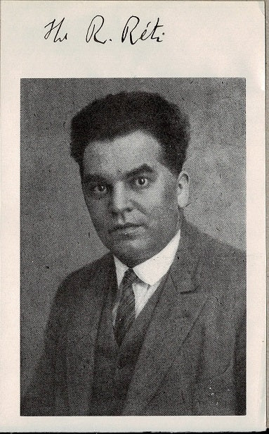 Reti Chess Richard Reti photograph, issued from a book – The Chess Collector