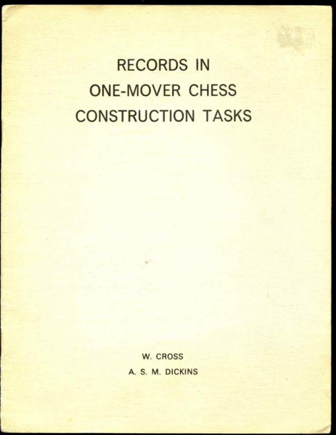 Records in One-Mover Chess Construction Tasks