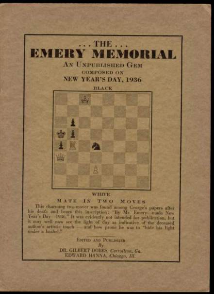 The Emery Memorial: A Unpublished Gem Composed New Year