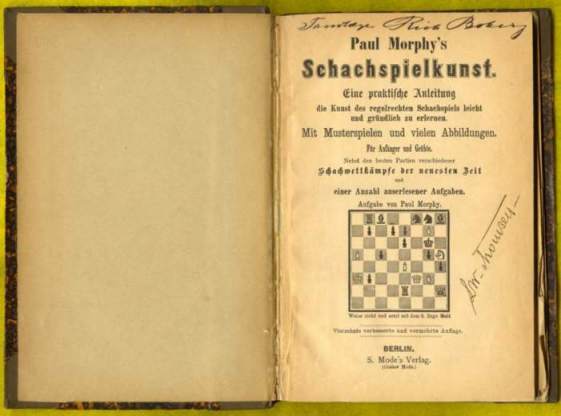 Paul Morphy's Schachspielkunst