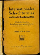 Load image into Gallery viewer, Zweites Internationales Schachturnier, Zu San Sebastian, 1911
