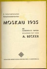 Load image into Gallery viewer, 2 Internationales Schachmeisterturnier Moskau 1935
