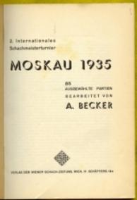 2 Internationales Schachmeisterturnier Moskau 1935