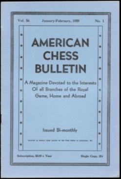 American Chess Bulletin Volume 56