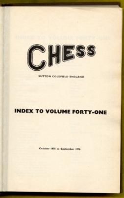 Chess Volume 41
