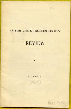 British Chess Problem Society, Review. Volume 1