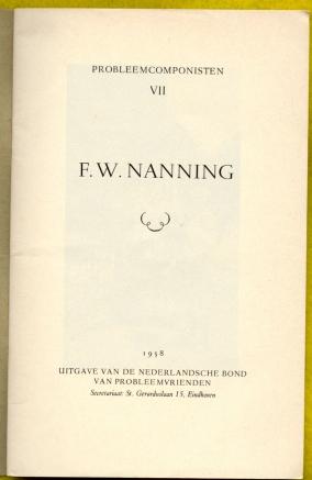 F W Nanning: Probleemcomponisten VIII