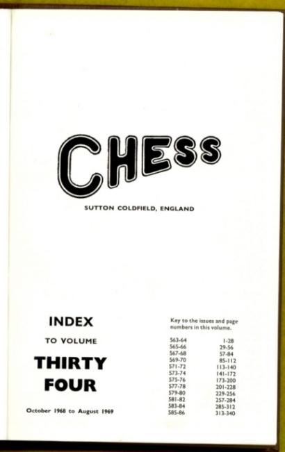 Chess Volume 34