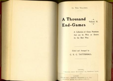 A Thousand end-games: A Collection of Chess Positions that can be Won or Drawn by the Best Play