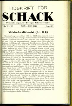 Tidskrift för Schack, Volume 52