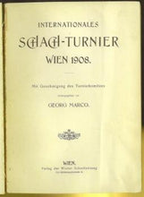 Load image into Gallery viewer, Internationales Schach-Turnier Wien 1908
