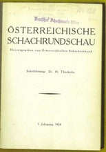 Load image into Gallery viewer, Ostereichische Schachrundschau Volume 3
