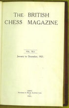 Load image into Gallery viewer, The British Chess Magazine Volume XLI (41)
