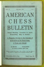 Load image into Gallery viewer, American Chess Bulletin Volume 26
