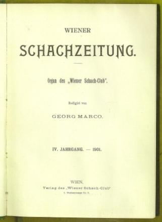 Wiener Schach-Zeitung. Organ fur das gesamte Schachleben. Volume IV (4)