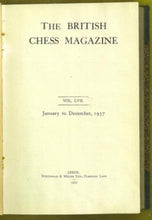 Load image into Gallery viewer, The British Chess Magazine Volume LVII (57)

