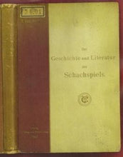 Load image into Gallery viewer, Zur Geschichte und Literatur des Schachspiels, Forschungen
