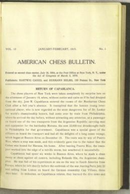 American Chess Bulletin Volume 12