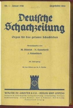 Deutsche Schachzeitung, Volume 93