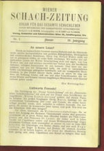Load image into Gallery viewer, Wiener Schach-Zeitung. Organ fur das gesamte Schachleben, Volume IV (4)
