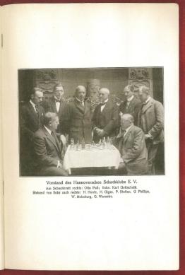 Kongressbuch Hannover 1926. Festschrift zum 50 jahrigen Jubilanum des Hannoverschen Schachklubs 1876-1926