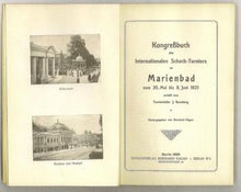 Load image into Gallery viewer, Kongreßbuch ( Kongressbuch) des Internationalen Schach-Turniers zu Marienbad vom 20, Mai bis 8. Juni 1925
