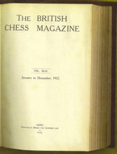 Load image into Gallery viewer, The British Chess Magazine Volume XLII (42)
