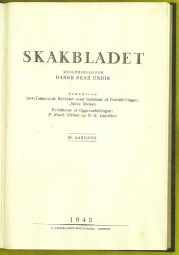 Skakbladet Volume 38