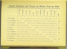 Load image into Gallery viewer, Nueva York 1924 Torneo Internacional de Grandes Maestros de Ajedrez
