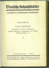 Load image into Gallery viewer, Deutsche Schachblatter Volume 24
