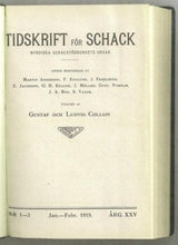 Load image into Gallery viewer, Tidskrift för Schack, Volume 25
