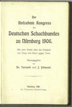 Load image into Gallery viewer, Der fünfzehnte Kongress Deutschen Schachbundes zu Nürnberg 1906
