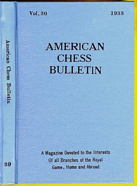American Chess Bulletin Volume 30