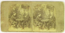 Load image into Gallery viewer, Paul Morphy verses Johann Jacob Loewenthal Stereoview
