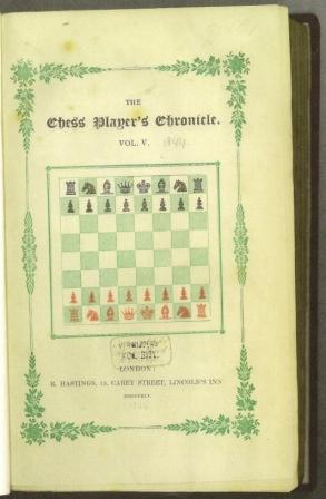 The Chess Player's Chronicle Volume I (1)