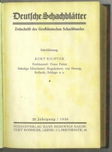 Load image into Gallery viewer, Deutsche Schachblatter, Volume 25
