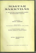 Load image into Gallery viewer, Magyar Sakkvilág, Volume XVII (17)
