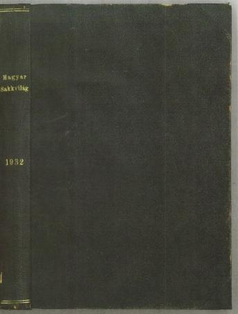 Magyar Sakkvilág, Volume XVII (17)