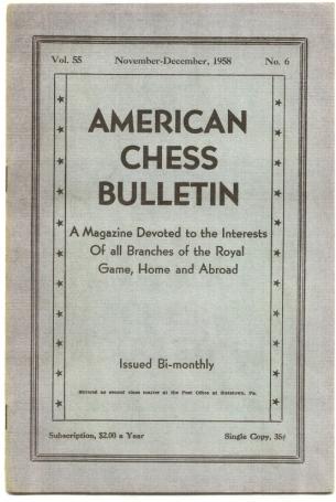 American Chess Bulletin Volume 55