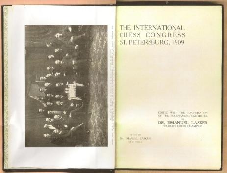 The International Chess Congress St Petersburg, 1909