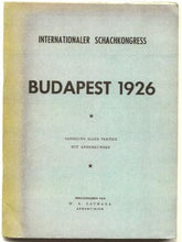 Load image into Gallery viewer, Internationaler Schachkongress Budapest 1926
