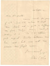 Load image into Gallery viewer, Letter to Gilbert Dobbs from A C White dated 1912
