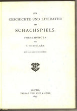 Load image into Gallery viewer, Zur Geschichte und Literatur des Schachspiels
