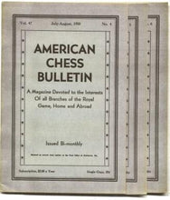 Load image into Gallery viewer, American Chess Bulletin Volume 47
